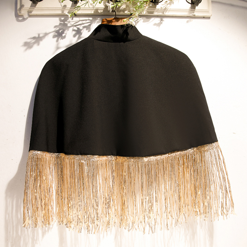 Damska wiosna lato czarny kont – Tassel Fringe Trim recenzja i cena