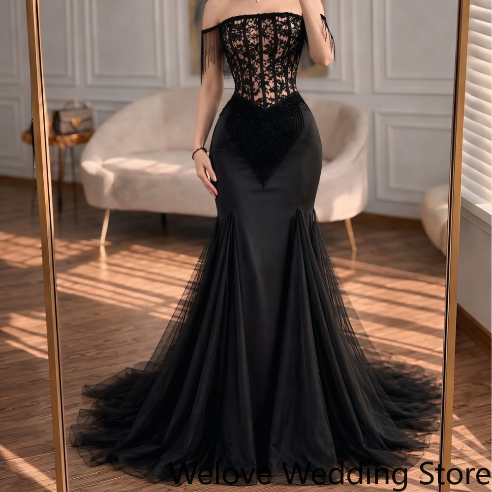 Czarna, szyta na miarę, elegan – Beaded Trim Fringe recenzja i cena