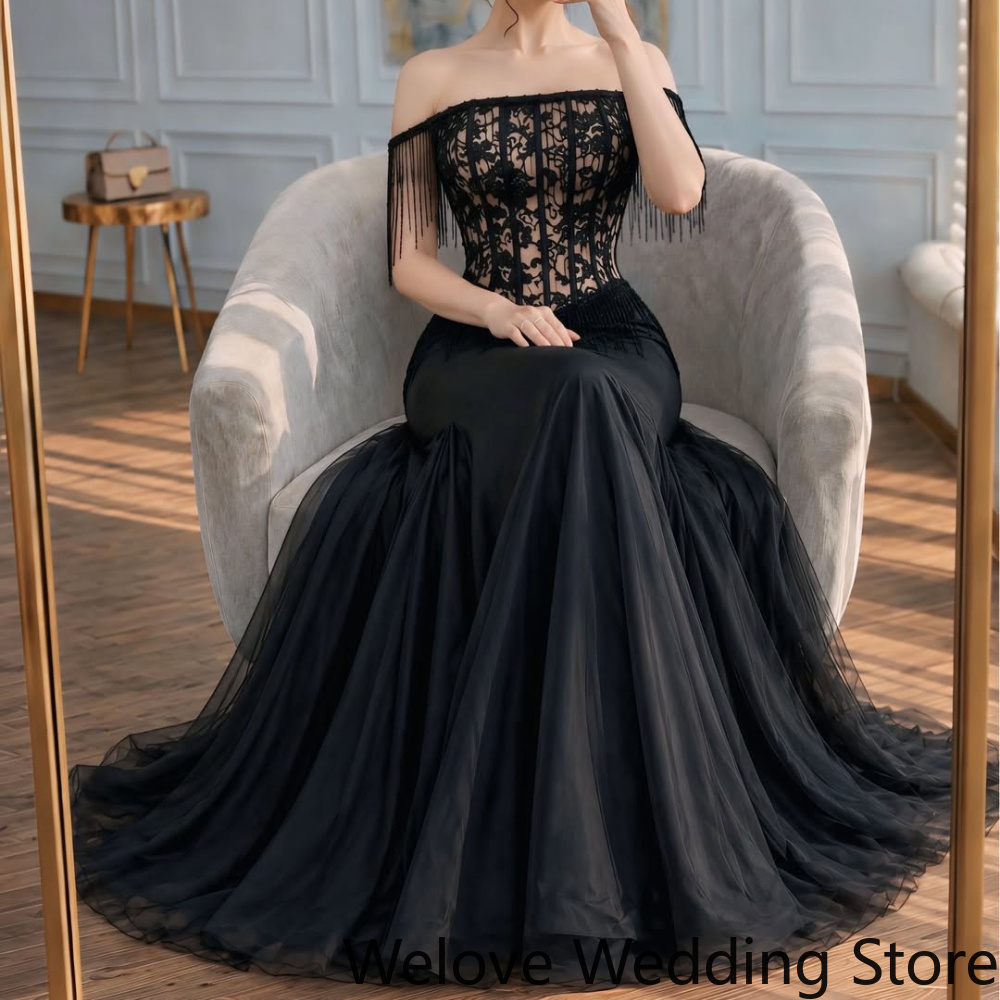 Czarna, szyta na miarę, elegan – Beaded Trim Fringe recenzja i cena